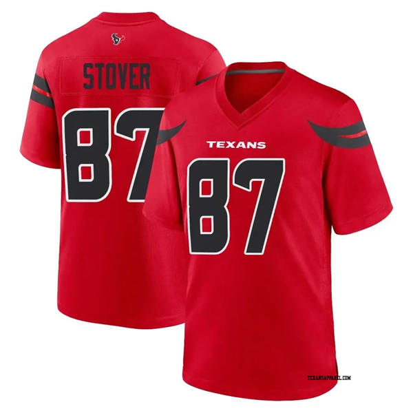 Men's Houston Texans #87 Cade Stover Nike Red Alternate F.U.S.E. Limited Player Jersey