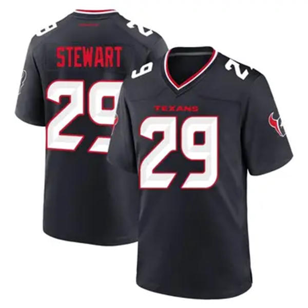 Men's Houston Texans #29 M.J. Stewart Nike Navy White Alternate F.U.S.E. Limited Player Jersey