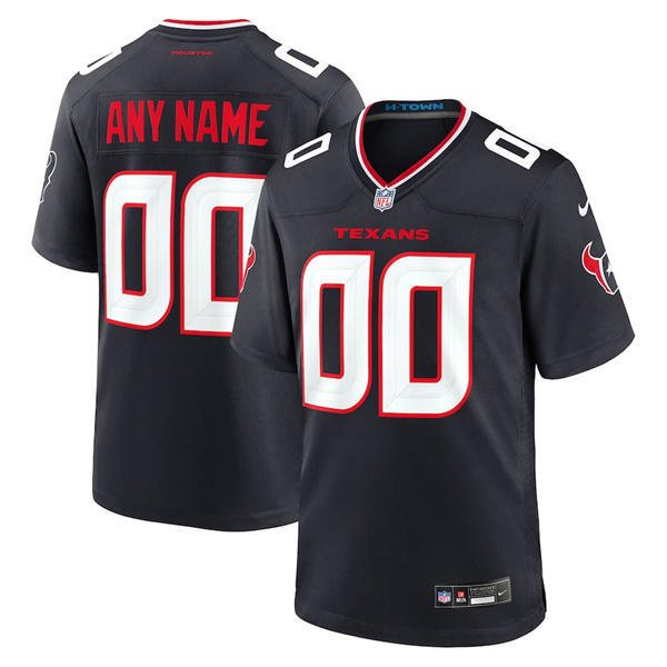 Mens Youth Womens Houston Texans Custom Nike Navy White Alternate F.U.S.E. Limited Player Jersey