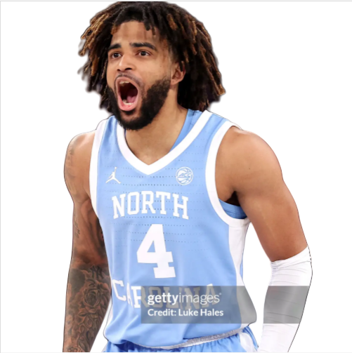 Mens North Carolina Tar Heels #4 R. J. Davis Commemorative Classic Basketball Jersey - Carolina Blue