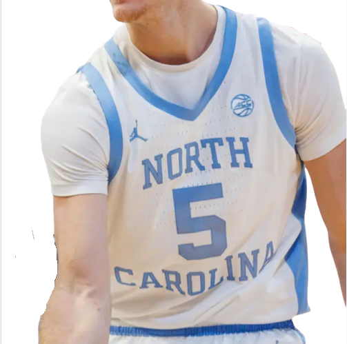 Mens North Carolina Tar Heels #5 Cade Tyson Commemorative Classic Basketball Jersey - Carolina White