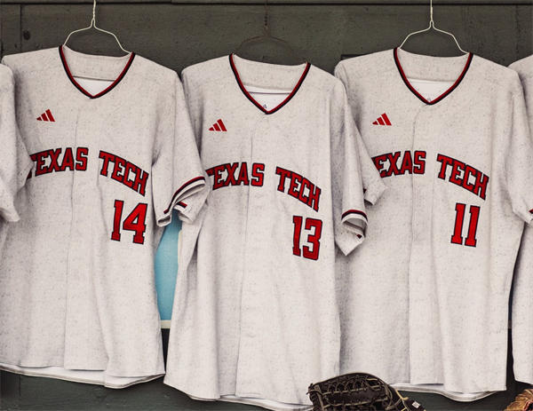 Mens Youth Texas Tech Red Raiders Custom 2025 Adidas Gray Baseball Game Jersey