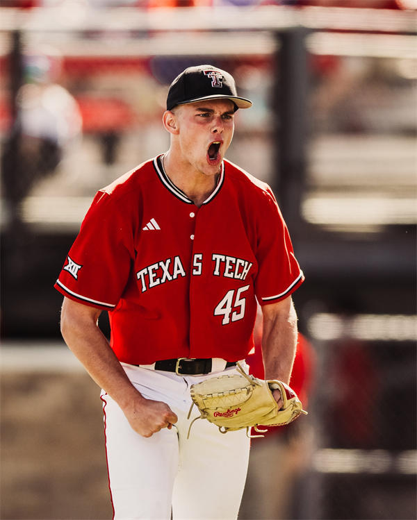 Mens Youth Texas Tech Red Raiders Custom 2025 Adidas Red Baseball Game Jersey
