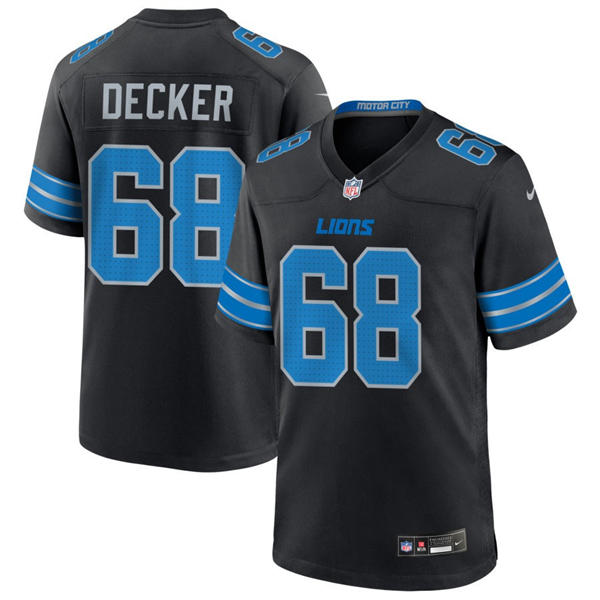 Youth Detroit Lions #68 Taylor Decker Nike Black 2nd Alternate Vapor F.U.S.E. Limited Jersey