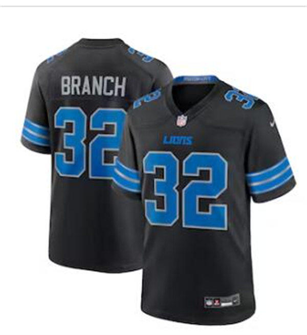 Youth Detroit Lions #32 Brian Branch Nike Black 2nd Alternate Vapor F.U.S.E. Limited Jersey