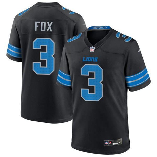 Youth Detroit Lions #3 Jack Fox Nike Black 2nd Alternate Vapor F.U.S.E. Limited Jersey