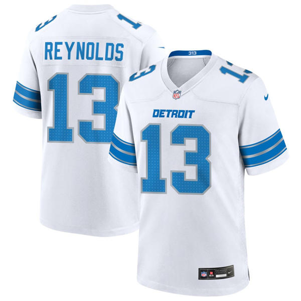 Mens Detroit Lions #13 Craig Reynolds Nike White Vapor F.U.S.E. Limited Player Jersey