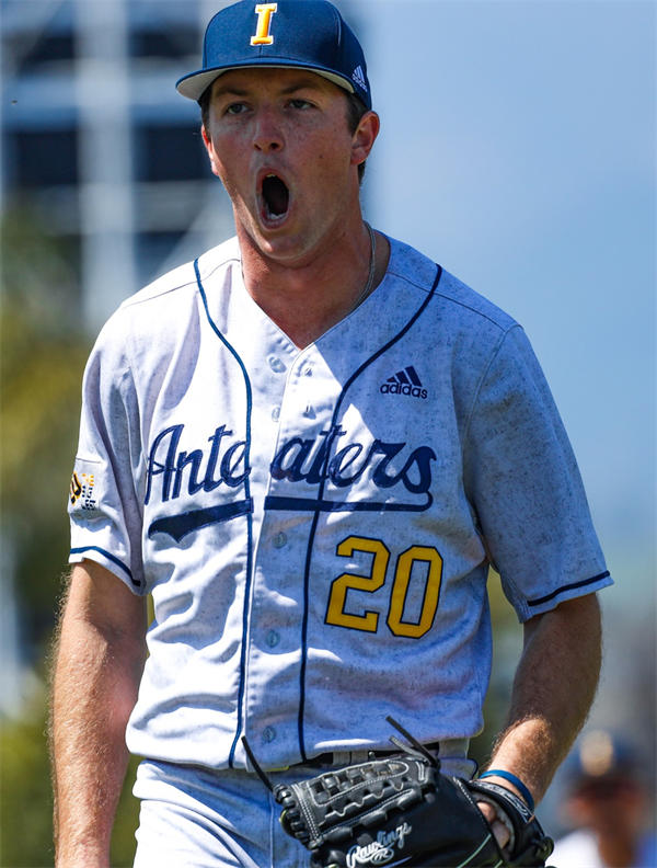 Mens Youth UC Irvine Anteaters Custom Gray Gold Baseball Game Jersey