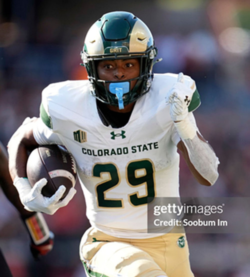 Mens Youth Colorado State Rams  #29 Justin Marshall 2025 White College Football Game Jersey