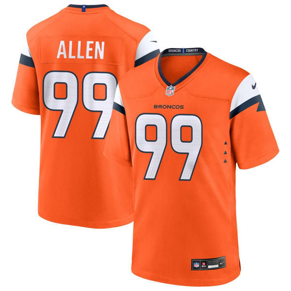 Mens Denver Broncos #99 Zach Allen Nike Orange Vapor F.U.S.E. Limited Player Jersey