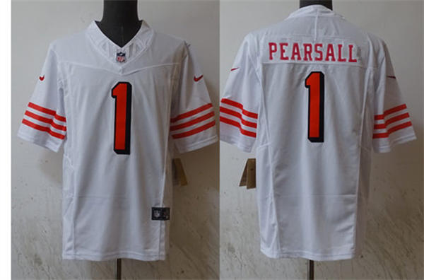 Youth San Francisco 49ers #1 Ricky Pearsall White Alternate Limited Jersey