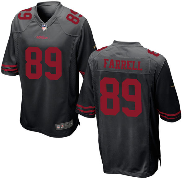Mens San Francisco 49ers #89 Luke Farrell Nike Black Alternate Vapor F.U.S.E. Limited Jersey