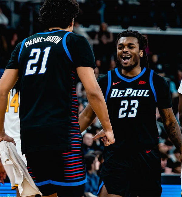 Mens Youth DePaul Blue Demons Custom Nike Black Basketball Jersey