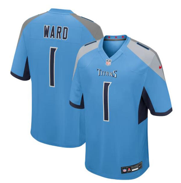 Youth Tennessee Titans #1 Cam Ward Nike Light Blue Alternate Limited Jersey