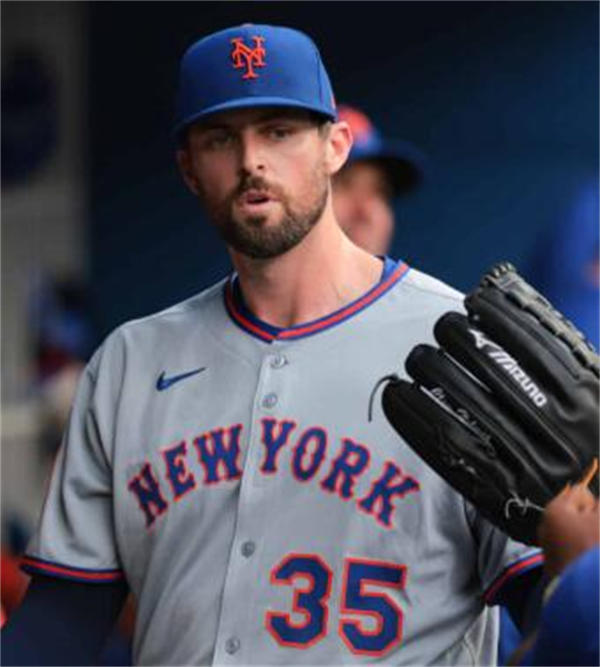 Mens New York Mets #35 Clay Holmes Nike 2025 Gray Road Limited Player Jersey