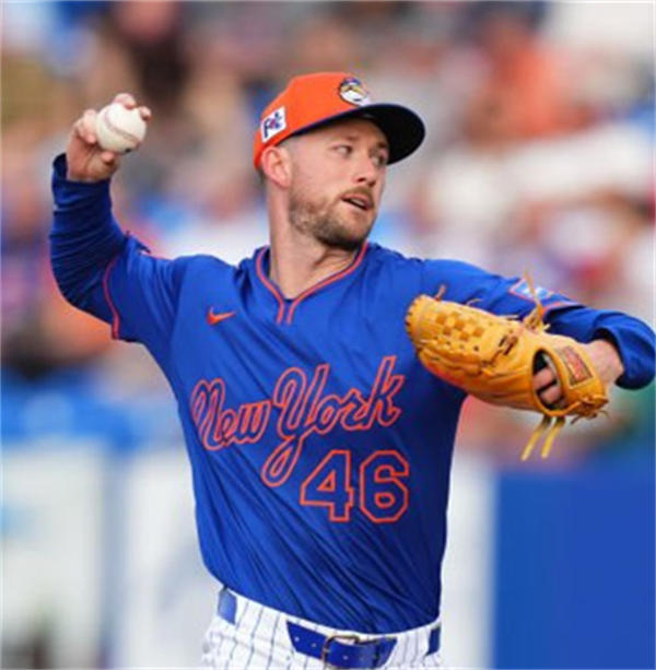 Mens New York Mets #46 Griffin Canning Nike 2025 Royal Pullover Alternate 2nd Limited Jersey
