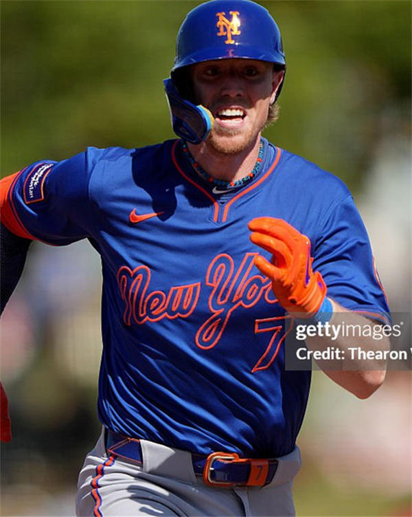 Mens New York Mets #7 Brett Baty Nike 2025 Royal Pullover Alternate 2nd Limited Jersey