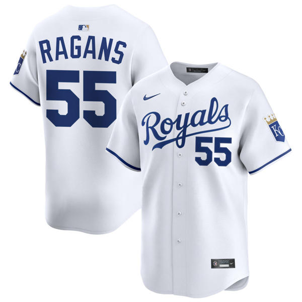Mens Kansas City Royals #55 Cole Ragans Nike Home White Limited Jersey