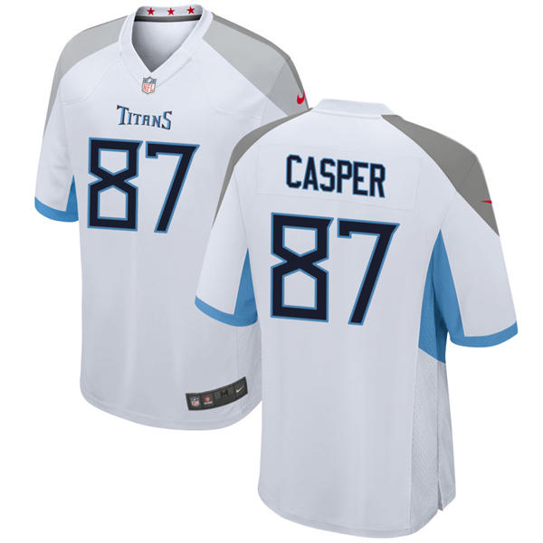 Mens Tennessee Titans Retired Player #87 Dave Casper Nike White Vapor F.U.S.E. Limited Jersey