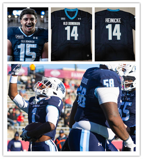 Mens Youth Old Dominion Monarchs Custom 2025 Navy SBC Collese Football Jersey