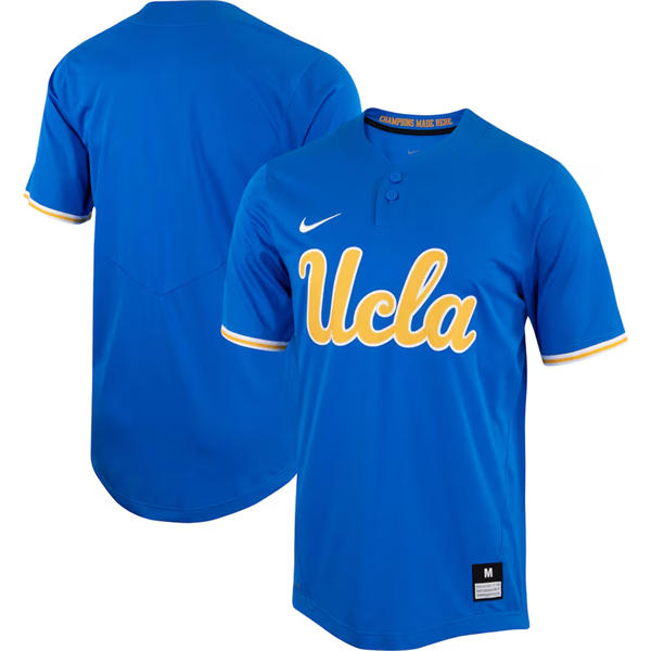 Unisex UCLA Bruins Custom Nike Royal two-Button Pullover College Softball Jersey