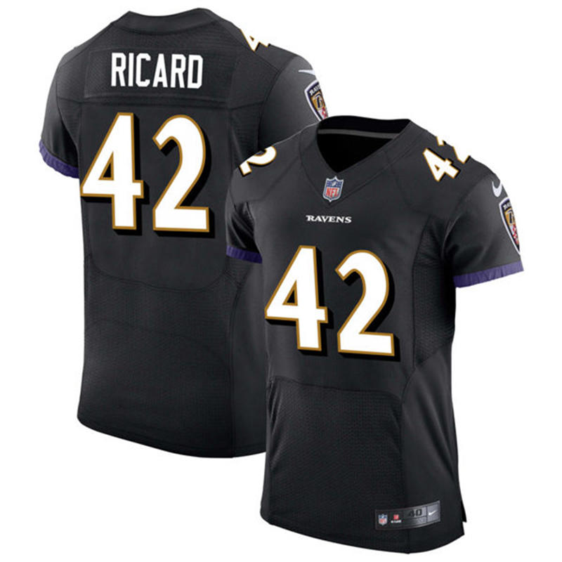 Youth Baltimore Ravens #42 Patrick Ricard Nike Black Alternate Limited Jersey