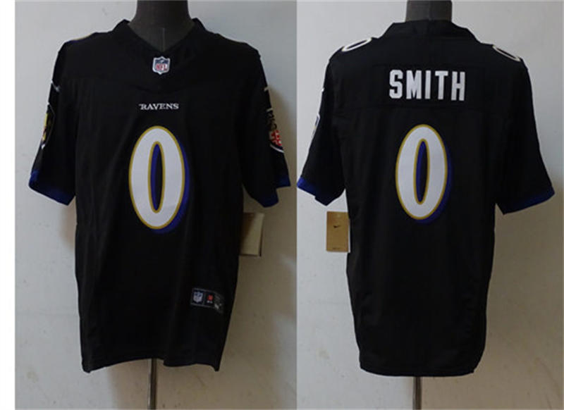 Youth Baltimore Ravens #0 Roquan Smith Nike Black Alternate Limited Jersey