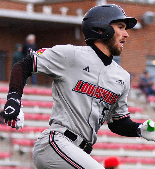 Mens Youth Louisville Cardinals Custom 2025 Gray College Baseball Game Jersey
