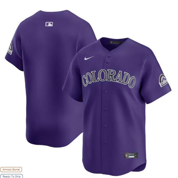 Womens Colorado Rockies Blank Nike Purple Alternate Vapor Limited Jersey