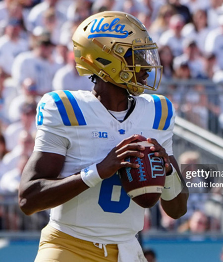 Mens Youth UCLA Bruins #6 Justyn Martin BIG White College Football Game Jersey