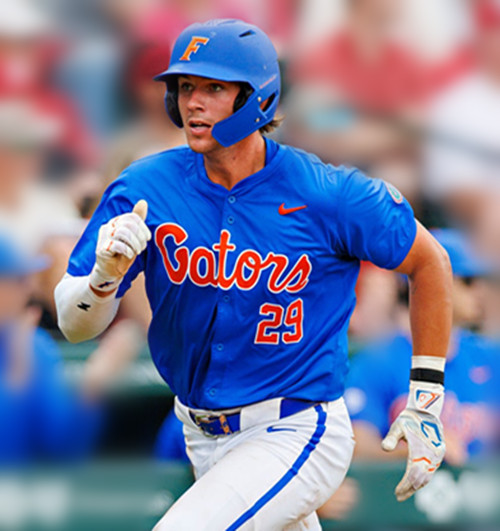 Mens Youth Florida Gators #29 Brody Donay Royal Gators College Baseball Game Jersey