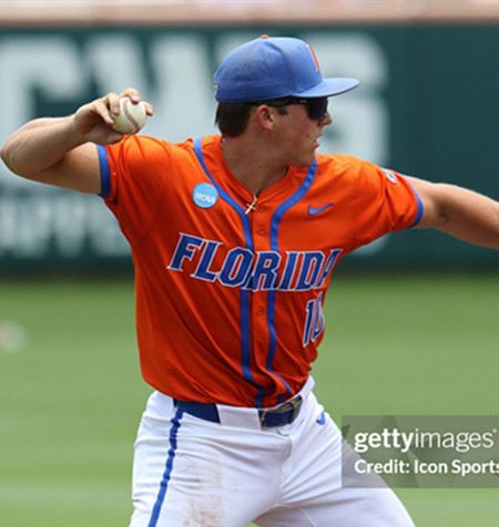 Mens Youth Florida Gators #10 Colby Shelton Orange Florida College Baseball Game Jersey