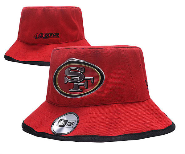 NFL San Francisco 49ers Red Bucket Hat YD2503211 (9)