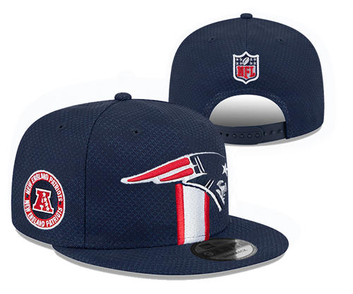 NFL New England Patriots navy Sideline  Snapback Hat YD2503211 (8)