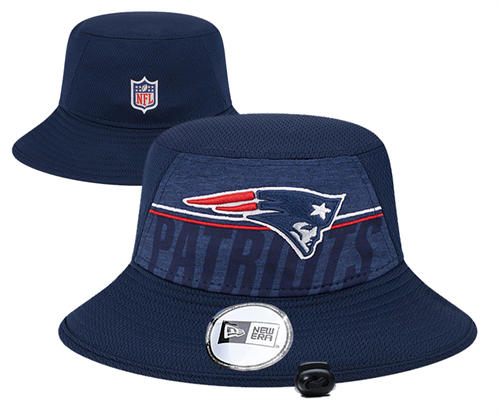 NFL New England Patriots navy relex logo  Bucket Hat YD2503211 (5)