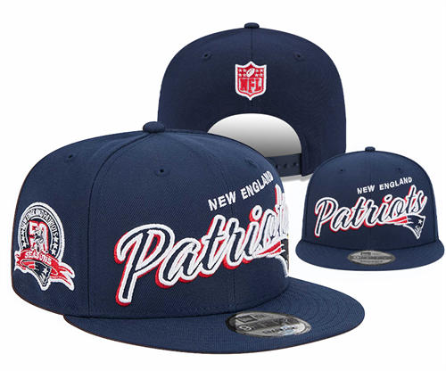 NFL New England Patriots navy 50TH Anniversary Snapback Hat YD2503211 (3)