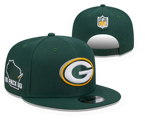 NFL Green Bay Packers green Go Packers Go Snapback Hat YD2503211 (10)