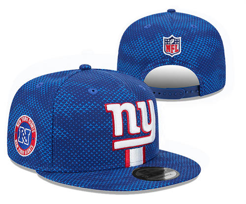 NFL New York Giants Blue Sideline embroidered Snapback Hat YD2503211 (6)