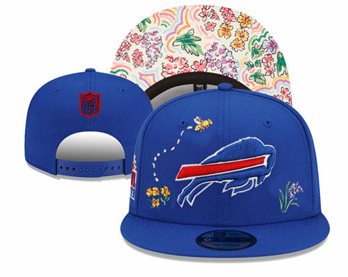 NFL Buffalo Bills royal flowers Snapback Hat YD2503211 (3)