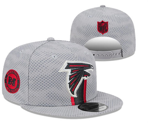 NFL Atlanta Falcons gray Sideline NFC Snapback Hat YD2503211 (4)