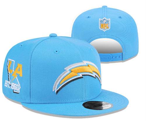 NFL Los Angeles Chargers Powder Blue 1960 Anniversary Snapback Hat YD2503211 (6)