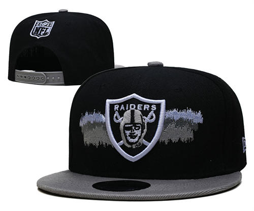 NFL Las Vegas Raiders gray black colorful Snapback Hat YD2503211 (19)