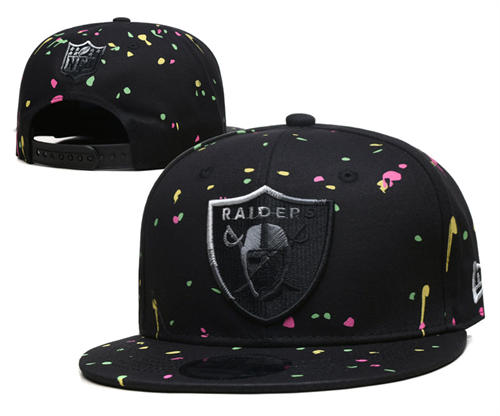 NFL Las Vegas Raiders Black starlit sky Snapback Hat YD2503211 (2)
