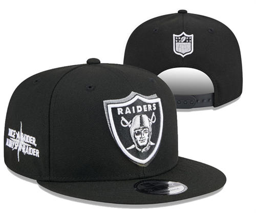 NFL Las Vegas Raiders black Legacy True Snapback Hat YD2503211 (20)