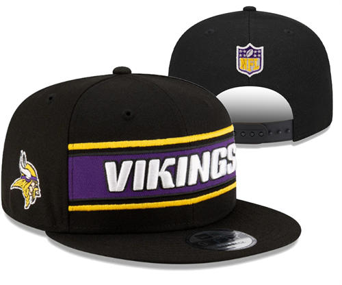 NFL Minnesota Vikings  Black Classics Snapback Hat YD2503211 (3)