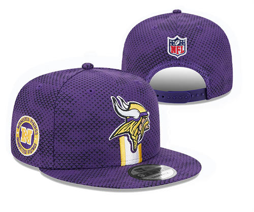 NFL Minnesota Vikings Purple Sideline  NFC Snapback Hat YD2503211 (8)