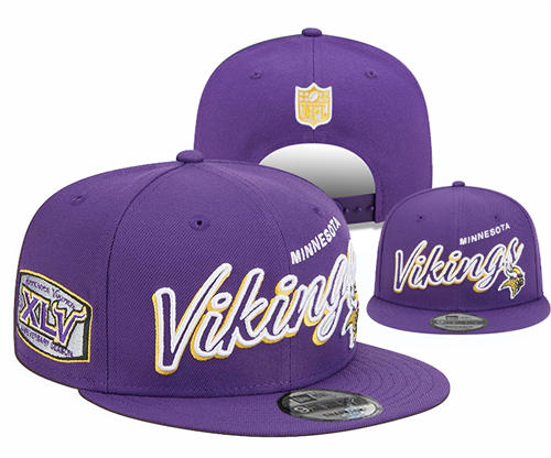 NFL Minnesota Vikings Purple XIV Super Bowl Legacy True Snapback Hat YD2503211 (4)