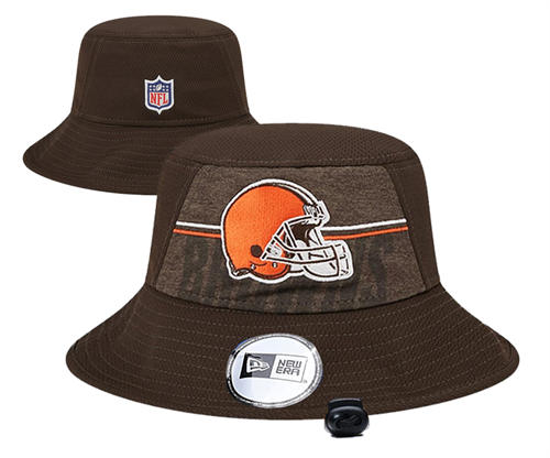 NFL Cleveland Browns Brown Relex logo Bucket Hat YD2503211 (11)