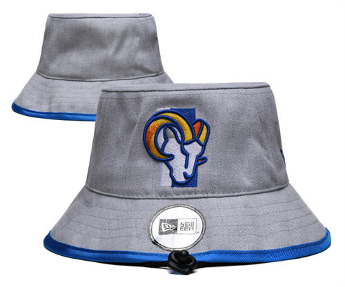 NFL Los Angeles Rams Gray Bucket Hat YD2503211 (8)