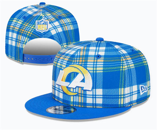 NFL Los Angeles Rams Royal Grid Snapback Hat YD2503211 (4)